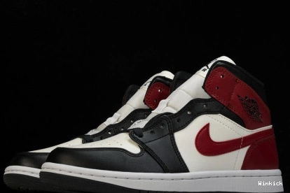 Jordan 1 Mid BQ6472-160 Toe” Air “Black 0725